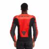 Dainese IPERATTIVA sportovně-cestovní kožená bunda fluo-červená/černá vel.52